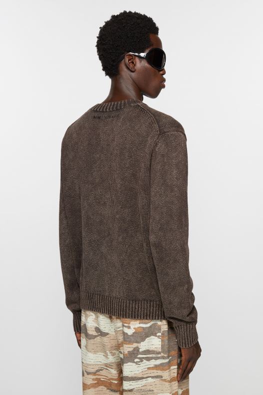 Acid wash jumper Coffee Brown Acne Studios R66LJ1101 Apparel