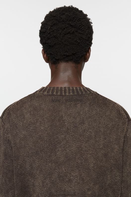 Acid wash jumper Coffee Brown Acne Studios R66LJ1101 Apparel