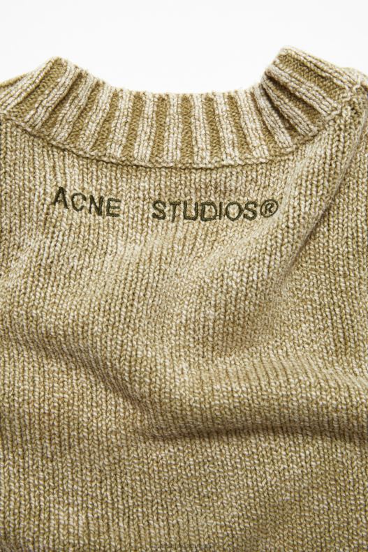 Acid wash jumper Olive Green Acne Studios R66LJ1098 Apparel