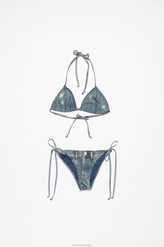 Bikini set Denim Blue Acne Studios R66LJ365 Apparel