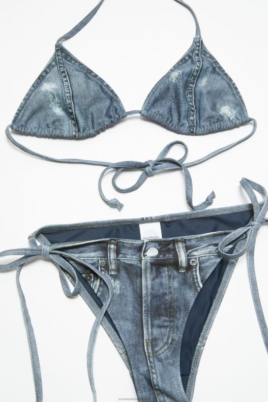 Bikini set Denim Blue Acne Studios R66LJ365 Apparel