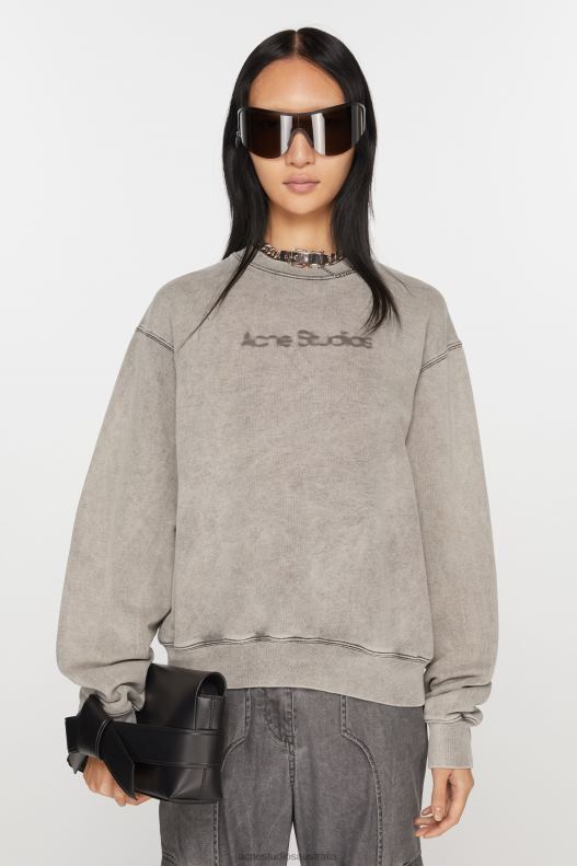 Blurred logo sweater Faded Grey Acne Studios R66LJ143 Apparel