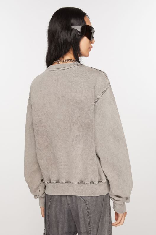 Blurred logo sweater Faded Grey Acne Studios R66LJ143 Apparel