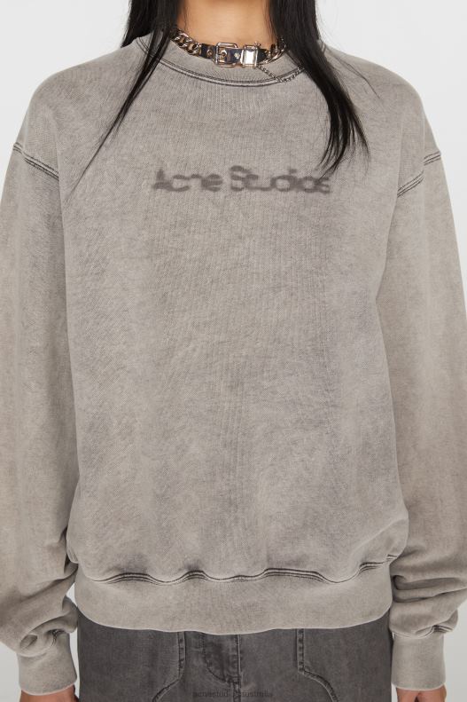 Blurred logo sweater Faded Grey Acne Studios R66LJ143 Apparel