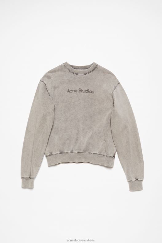 Blurred logo sweater Faded Grey Acne Studios R66LJ143 Apparel