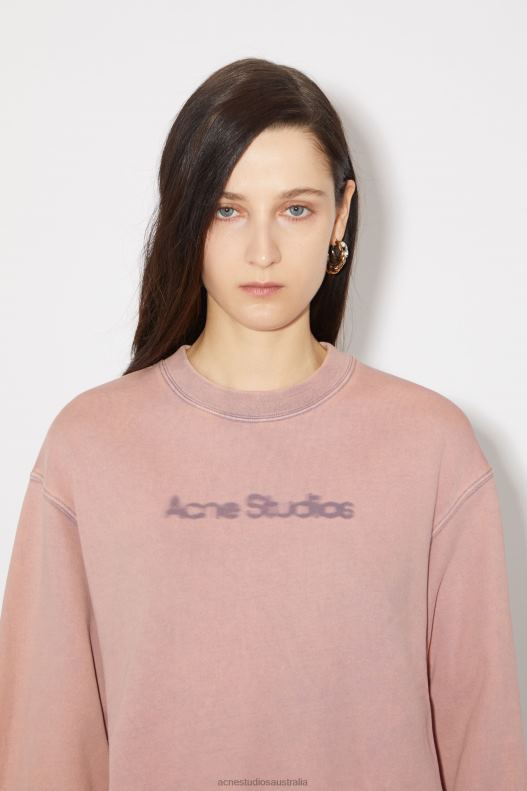 Blurred logo sweater Faded Purple Acne Studios R66LJ163 Apparel