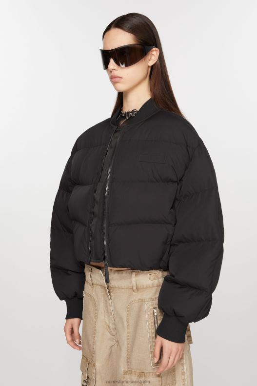 Bomber puffer jacket Washed Black Acne Studios R66LJ13 Apparel