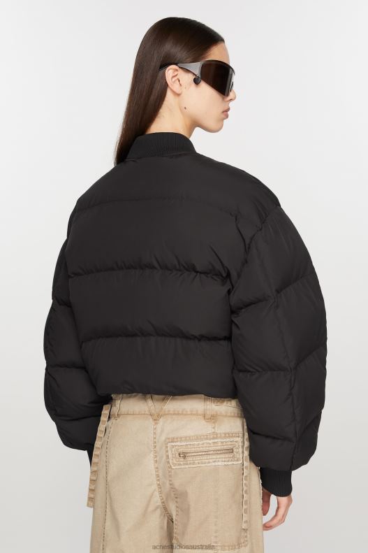 Bomber puffer jacket Washed Black Acne Studios R66LJ13 Apparel