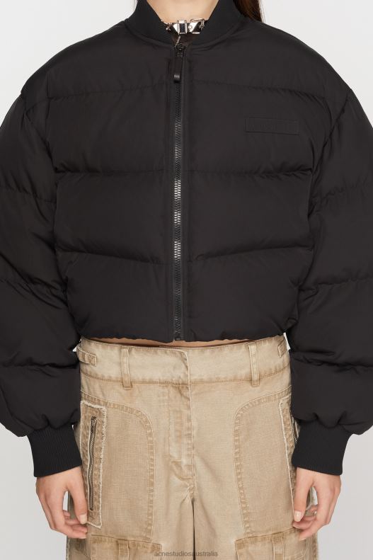 Bomber puffer jacket Washed Black Acne Studios R66LJ13 Apparel