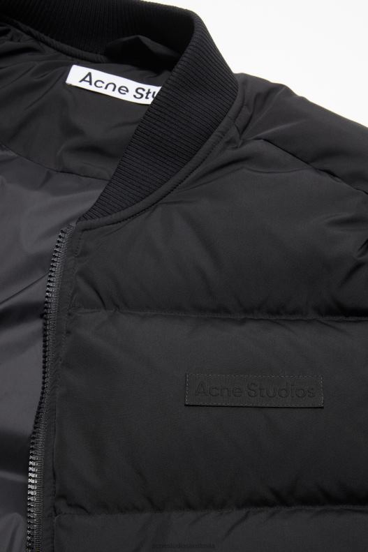 Bomber puffer jacket Washed Black Acne Studios R66LJ13 Apparel