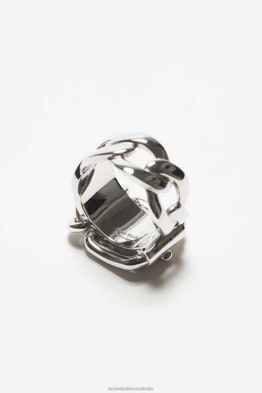 Buckle ring Silver Acne Studios R66LJ676 Accessories