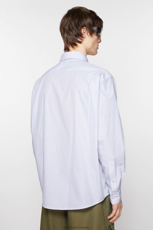 Button-up shirt Lilac/White Acne Studios R66LJ1117 Apparel