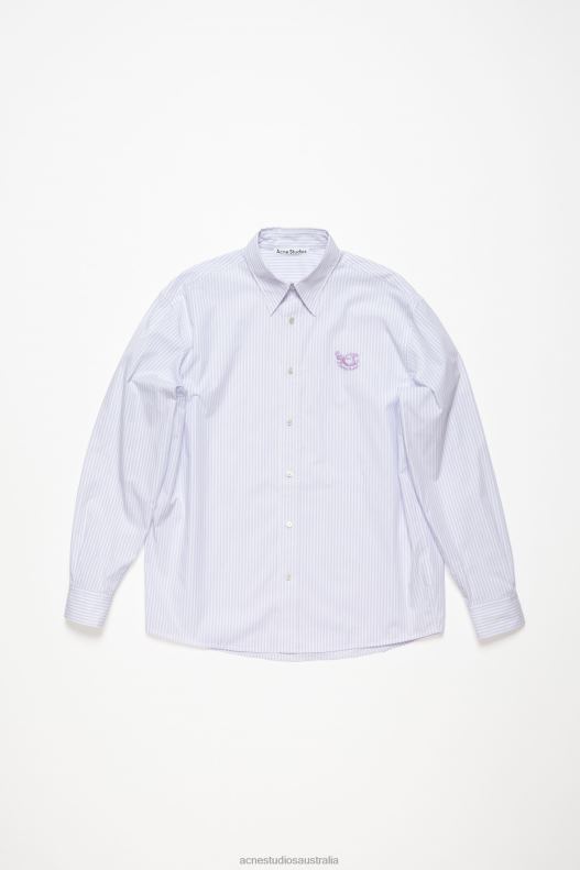 Button-up shirt Lilac/White Acne Studios R66LJ1117 Apparel