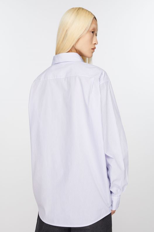 Button-up shirt Lilac/White Acne Studios R66LJ376 Apparel