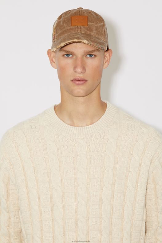 Cable wool jumper Unisex Oatmeal Melange Acne Studios R66LJ933 Apparel