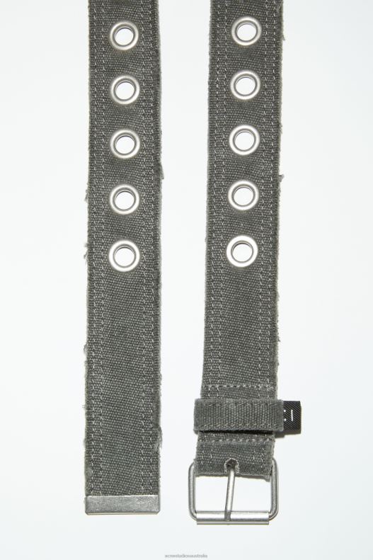 Canvas belt Carbon Grey Acne Studios R66LJ586 Accessories