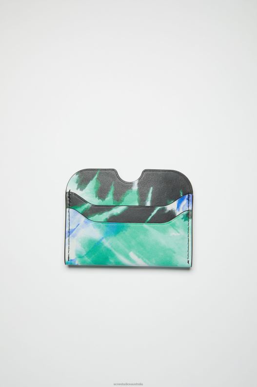 Card holder Blue/Green Acne Studios R66LJ535 Accessories