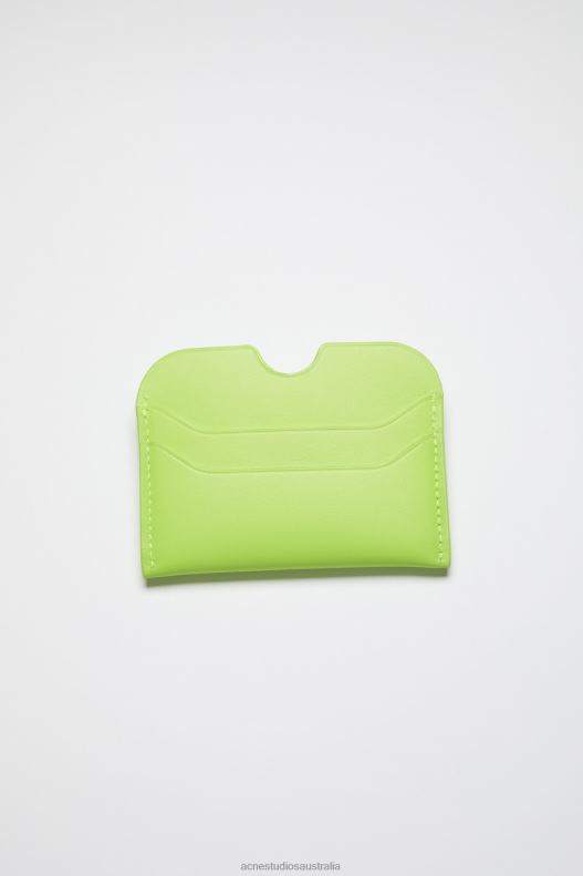 Card holder Lime Green Acne Studios R66LJ738 Accessories