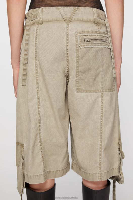 Cargo shorts Khaki Beige Acne Studios R66LJ334 Apparel