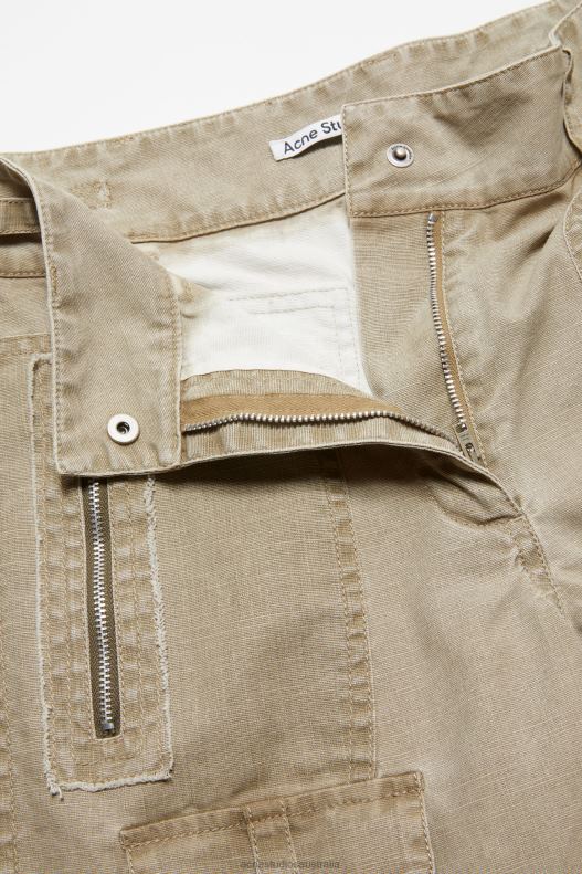 Cargo shorts Khaki Beige Acne Studios R66LJ334 Apparel