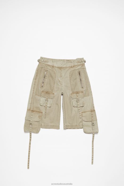 Cargo shorts Khaki Beige Acne Studios R66LJ334 Apparel