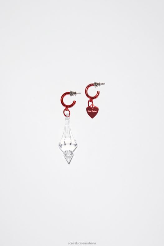 Chandelier earrings Red Acne Studios R66LJ757 Accessories