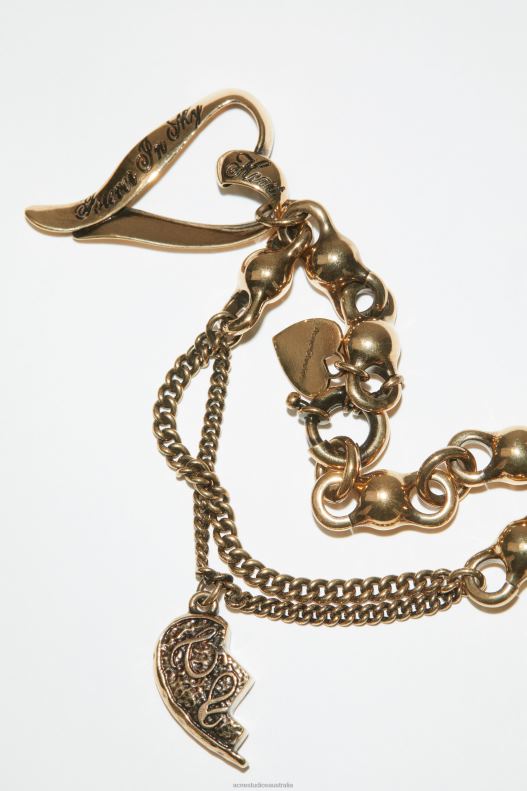 Charm bracelet Antique Gold Acne Studios R66LJ703 Accessories