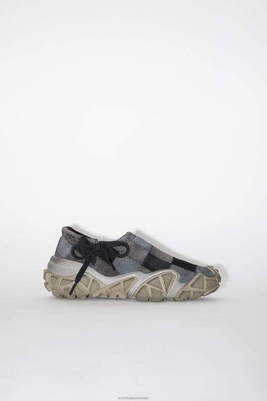 Chunky patchwork sneakers Multi Grey Acne Studios R66LJ606 Footwear