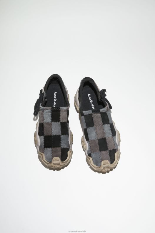 Chunky patchwork sneakers Multi Grey Acne Studios R66LJ606 Footwear