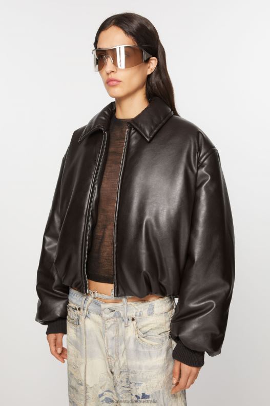 Coated bomber jacket Dark Brown Acne Studios R66LJ10 Apparel