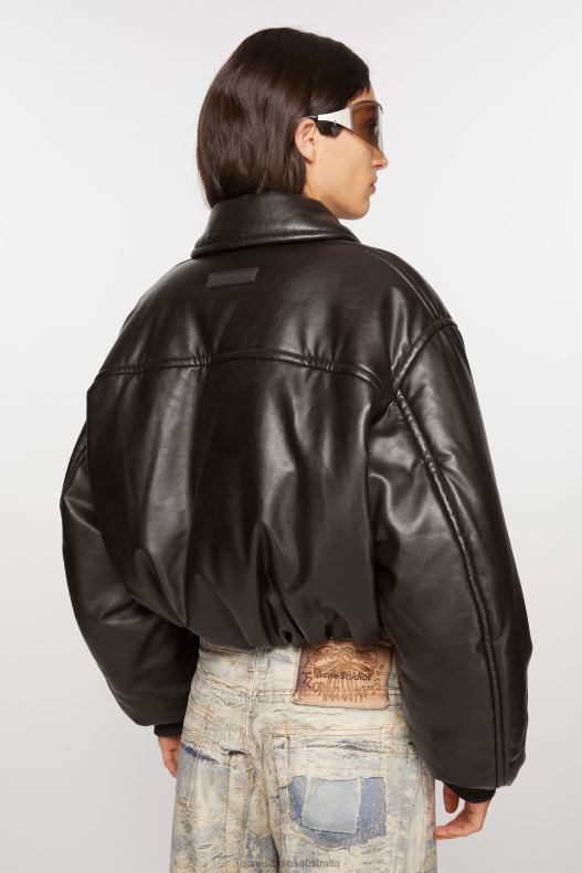 Coated bomber jacket Dark Brown Acne Studios R66LJ10 Apparel