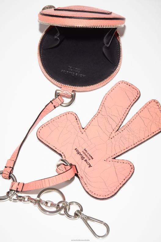 Coin wallet and bow mirror Salmon Pink Acne Studios R66LJ862 Accessories