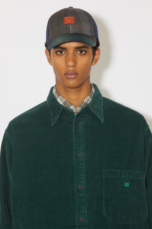 Corduroy overshirt Unisex Night Green Acne Studios R66LJ900 Apparel