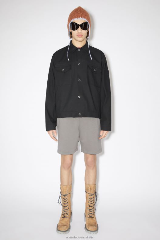 Cotton blend overshirt Black Acne Studios R66LJ915 Apparel