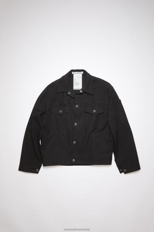 Cotton blend overshirt Black Acne Studios R66LJ915 Apparel