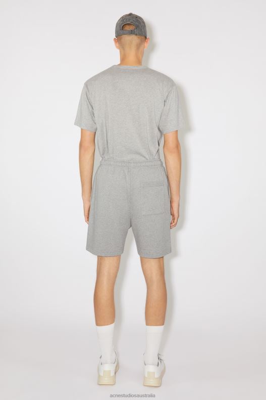 Cotton sweat shorts Unisex Light Grey Melange Acne Studios R66LJ1078 Apparel