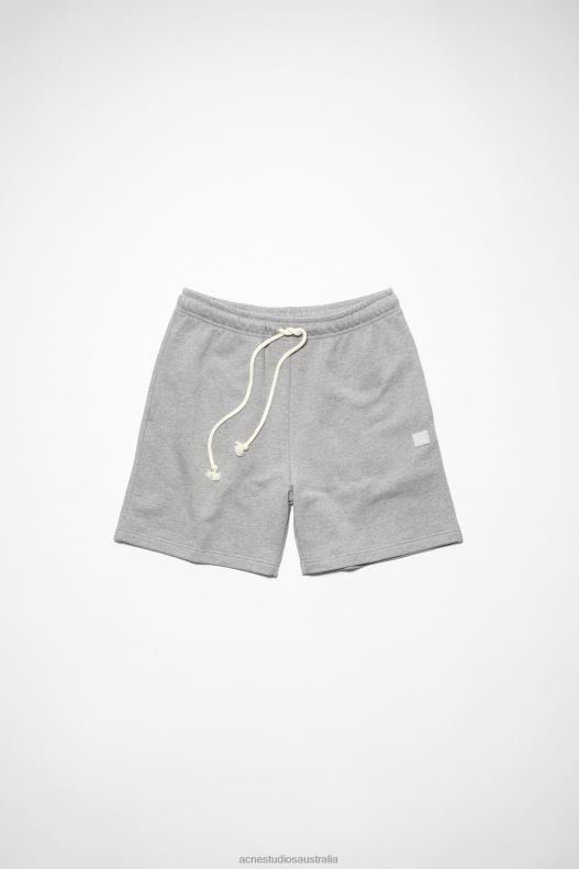 Cotton sweat shorts Unisex Light Grey Melange Acne Studios R66LJ1078 Apparel