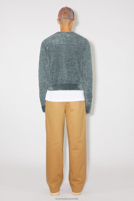 Crew neck cardigan Unisex Grey Acne Studios R66LJ940 Apparel