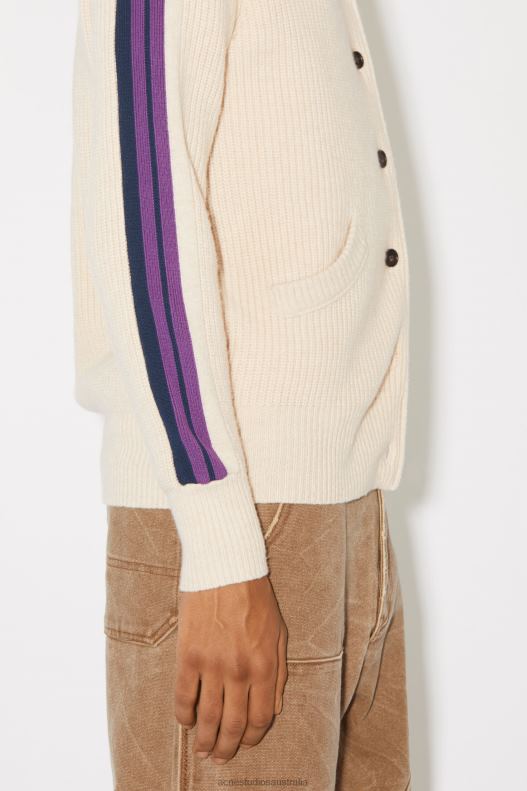 Crew neck cardigan Unisex Oatmeal Melange Acne Studios R66LJ938 Apparel