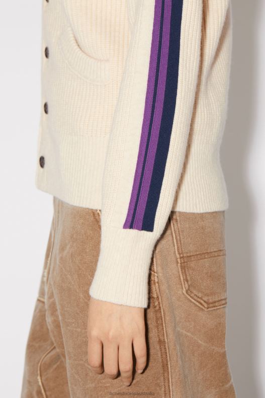 Crew neck cardigan Unisex Oatmeal Melange Acne Studios R66LJ95 Apparel