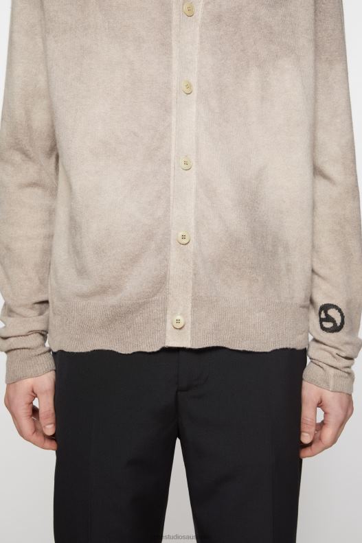 Crew neck cardigan Vintage Beige Acne Studios R66LJ923 Apparel