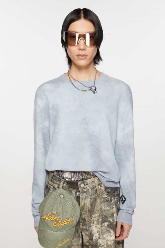 Crew neck jumper Dusty Blue Acne Studios R66LJ921 Apparel