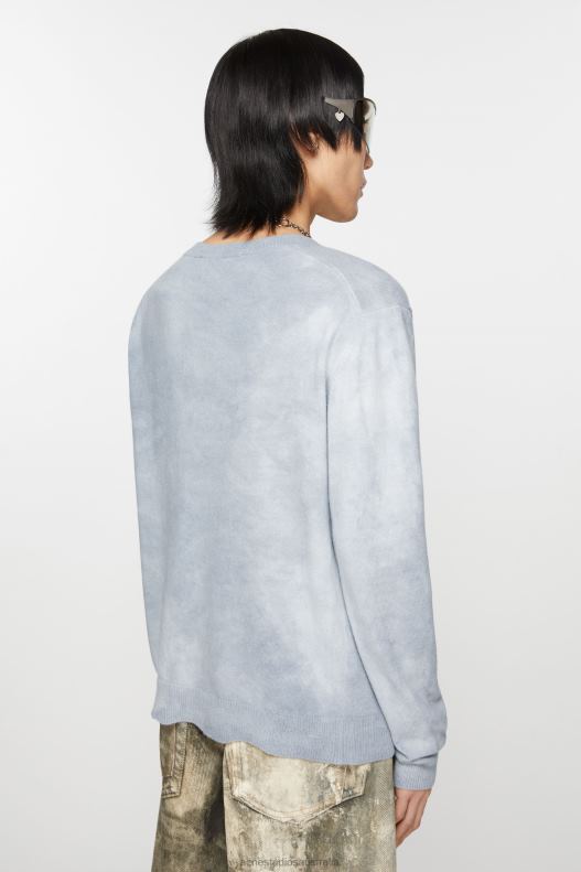 Crew neck jumper Dusty Blue Acne Studios R66LJ921 Apparel