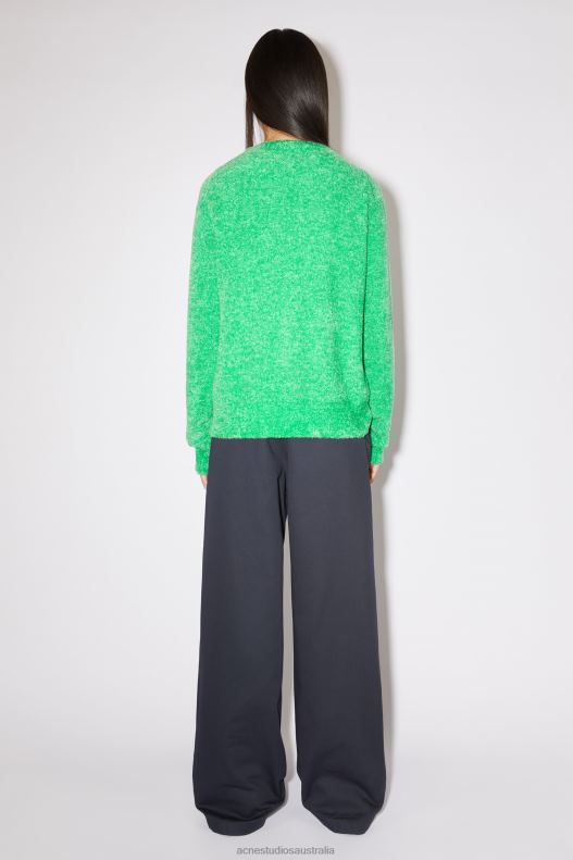 Crew neck knit jumper Unisex Bright Green Acne Studios R66LJ83 Apparel