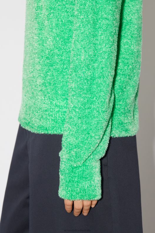 Crew neck knit jumper Unisex Bright Green Acne Studios R66LJ83 Apparel