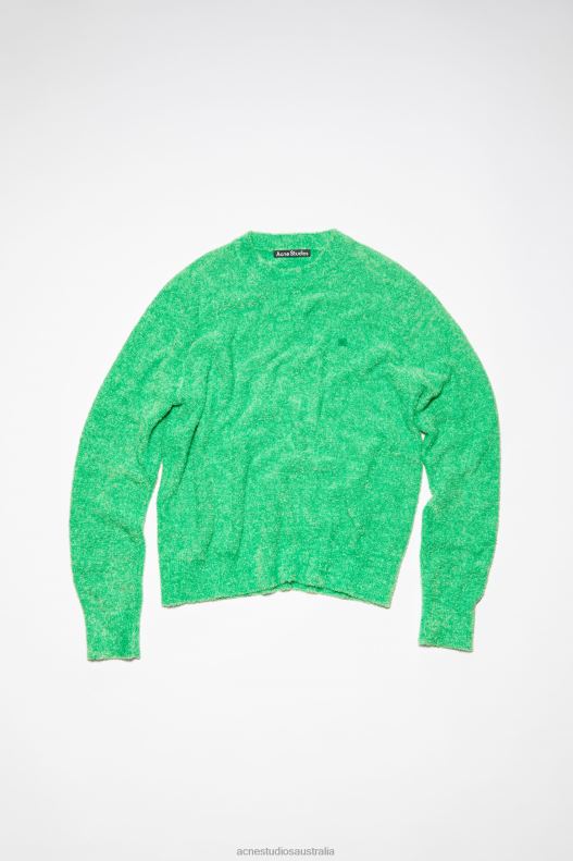 Crew neck knit jumper Unisex Bright Green Acne Studios R66LJ83 Apparel