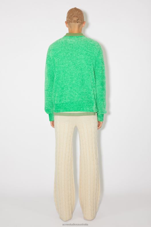 Crew neck knit jumper Unisex Bright Green Acne Studios R66LJ929 Apparel