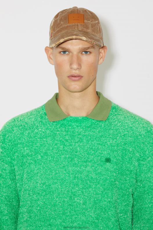 Crew neck knit jumper Unisex Bright Green Acne Studios R66LJ929 Apparel