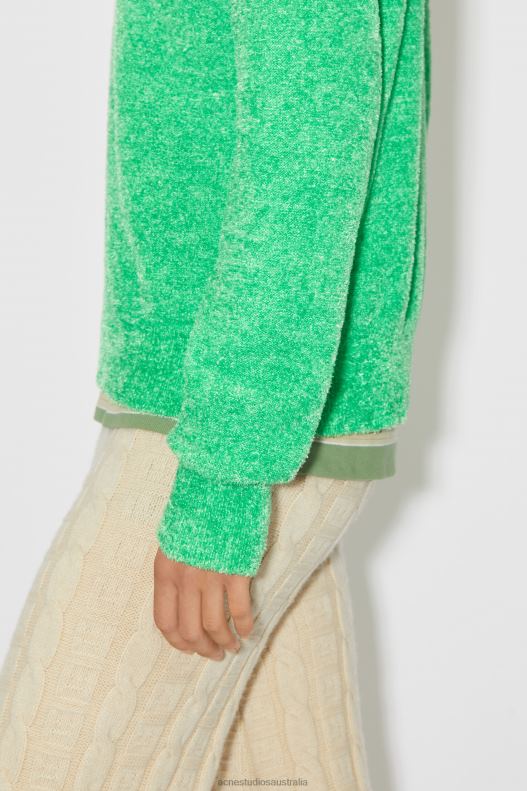 Crew neck knit jumper Unisex Bright Green Acne Studios R66LJ929 Apparel