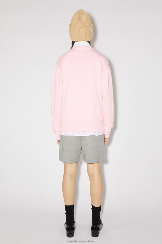 Crew neck sweater - Regular fit Unisex Light Pink Acne Studios R66LJ156 Apparel